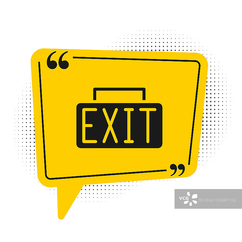 白色背景火焰上的黑色出口图标图片素材