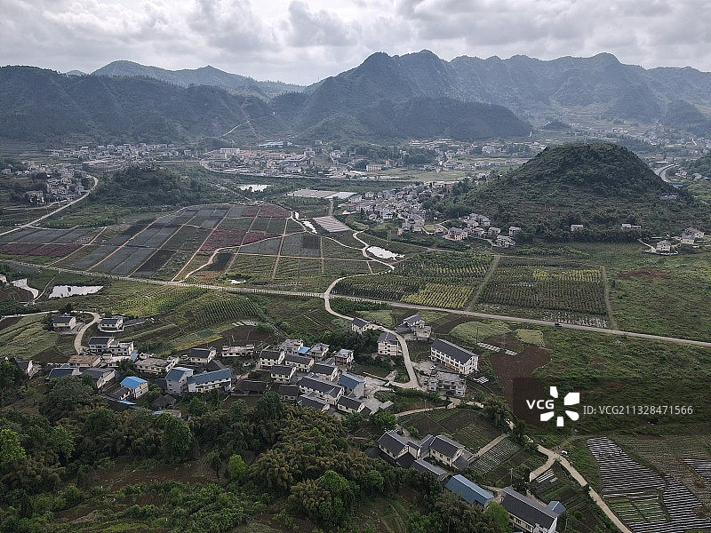 贵州省遵义市汇川区团泽镇和平村农村田园风光图片素材