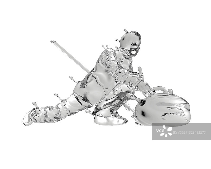 水质感冰壶运动图片素材