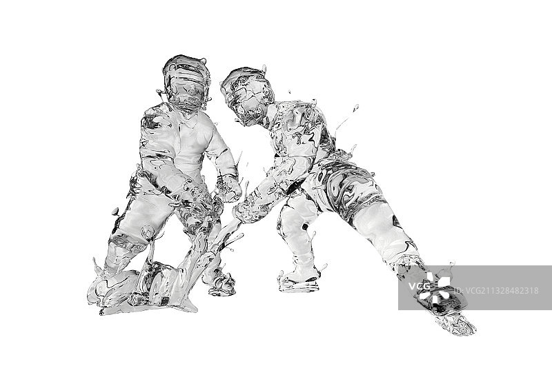 水冰质感冰球运动图片素材