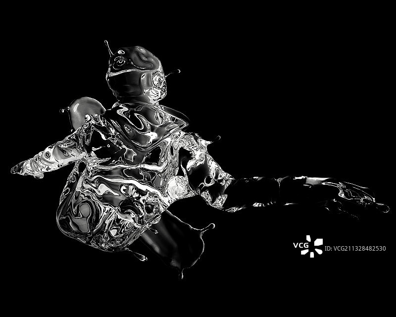 水质感单板滑雪图片素材