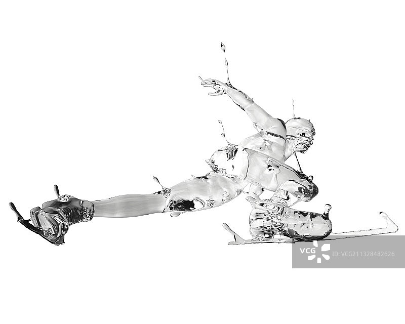 水质感短道速滑图片素材