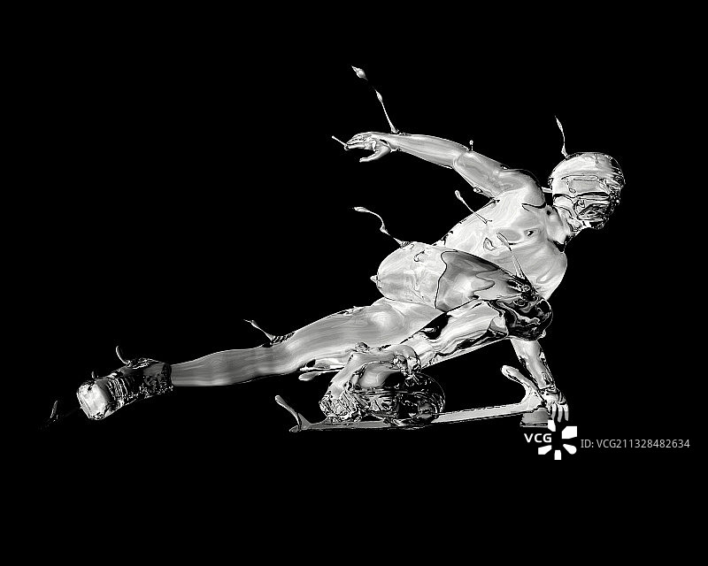 水质感短道速滑图片素材