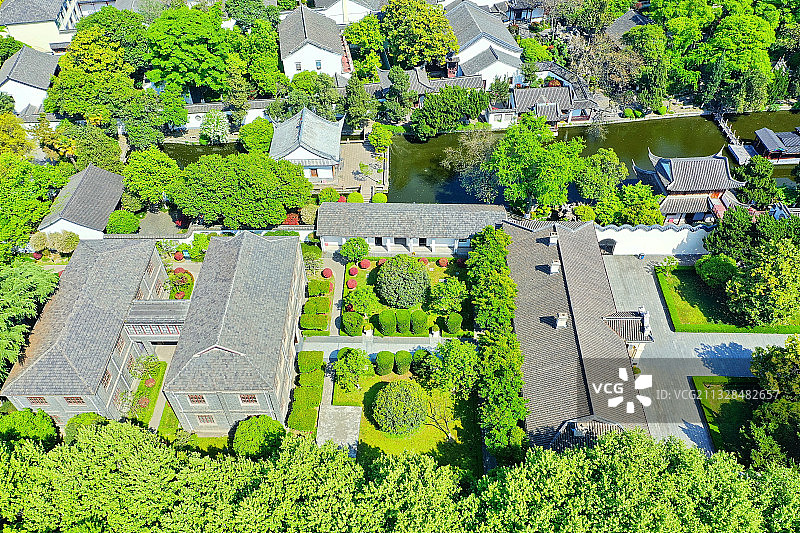 中国近代史遗址博物馆（南京总统府）内的风光图片素材