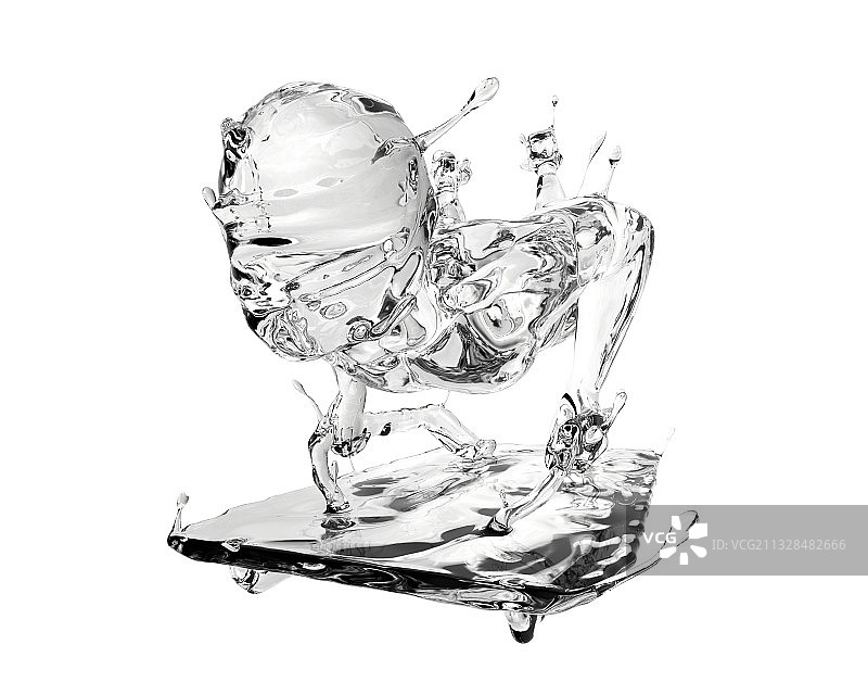 冰质感俯式冰橇图片素材