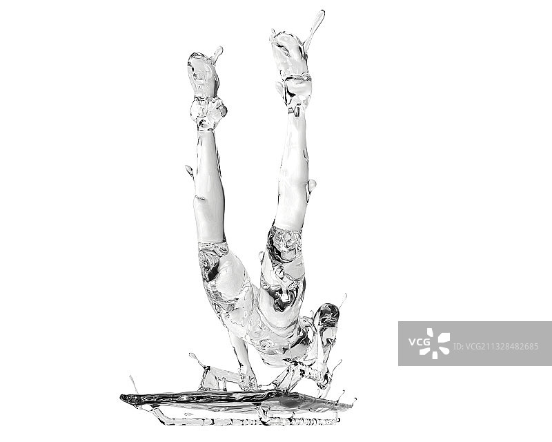 冰质感俯式冰橇图片素材