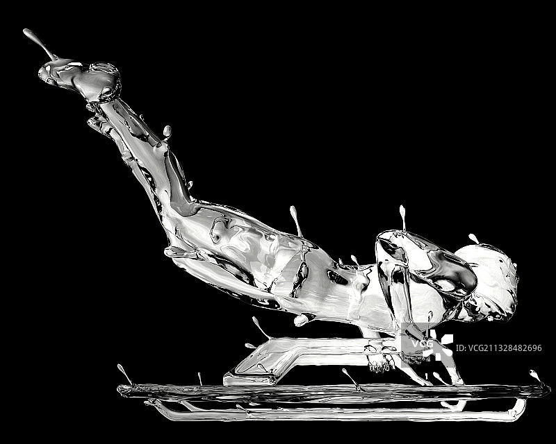 冰材质俯式冰橇图片素材