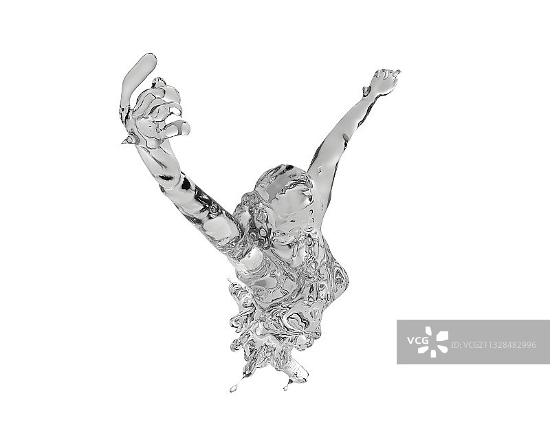 水质感花样滑冰图片素材