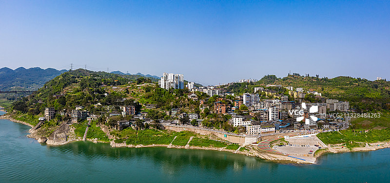 嘉陵江重庆北碚水土码头图片素材