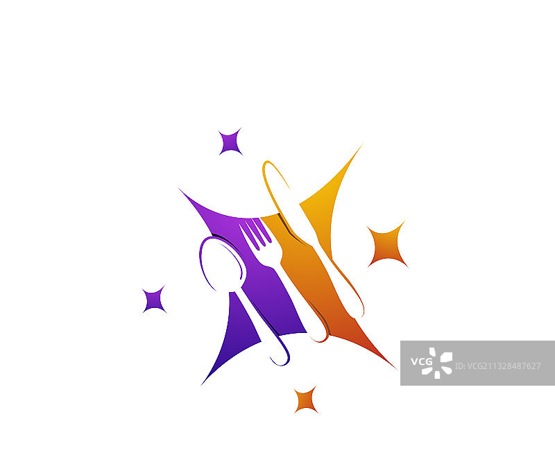 餐具清洁标志设计模板图片素材