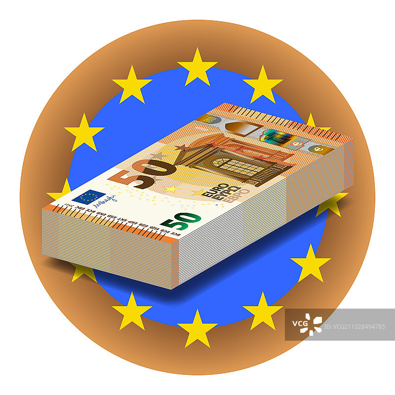 欧洲经济3D立体图标合集图片素材