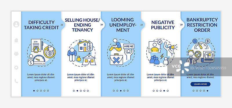 破产引导模板图片素材