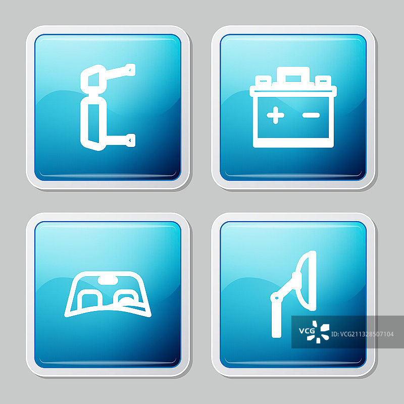 卡车侧视镜汽车电瓶图片素材