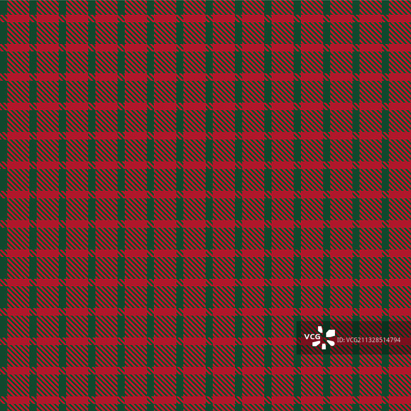 圣诞节不对称格子纹理无缝背景图片素材