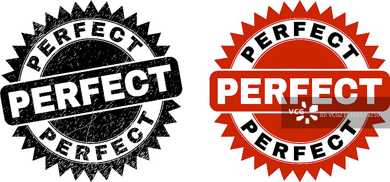 完美的黑色花结图章与纹理表面图片素材