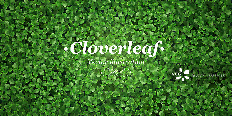 绿色三叶草背景图片素材