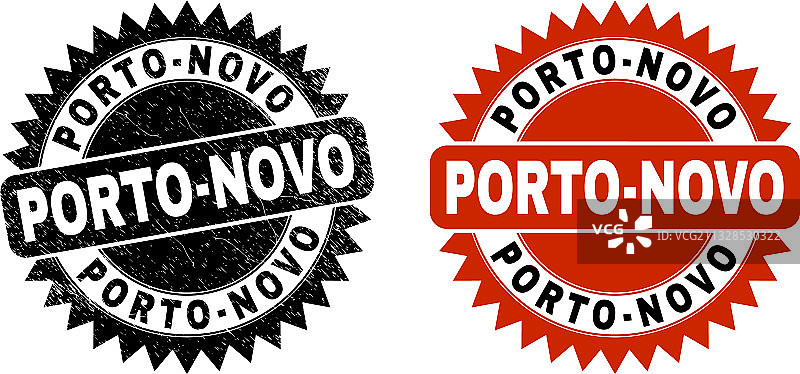 带有粗糙感的波多诺伏黑色花环邮票印章图片素材