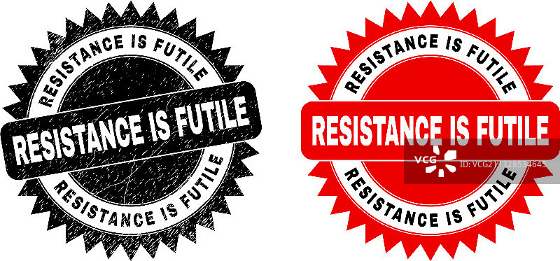 无效的黑色花环印章图片素材