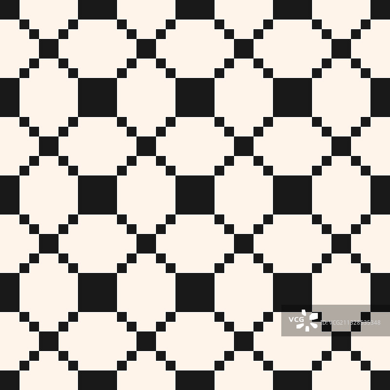 黑色抽象方格网格无缝图案图片素材