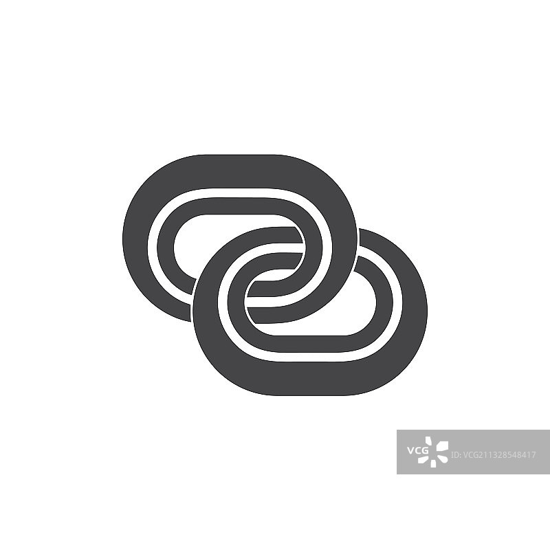 链条条纹几何logo图片素材