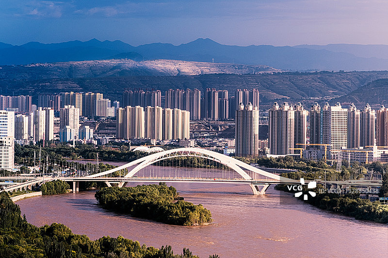 兰州深安大桥图片素材