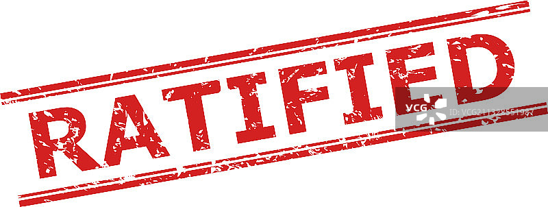 带有Grunge表面和双线的批准水印图片素材