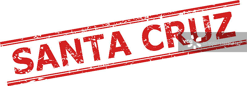 带有污渍纹理的圣克鲁斯水印图片素材