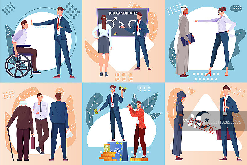 歧视构成要素图片素材