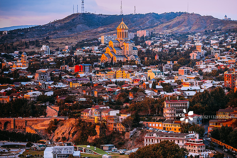 第比利斯 三圣一教堂  格鲁吉亚图片素材