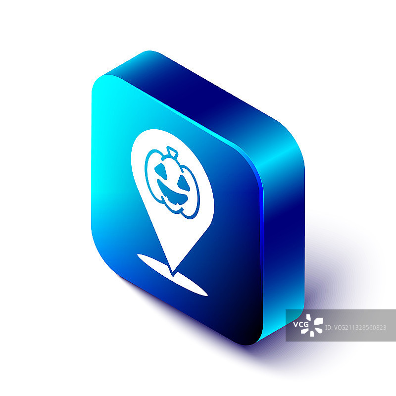 2.5D南瓜图标，白色背景图片素材