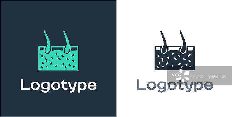 遮盖皮肤的头发标志图片素材