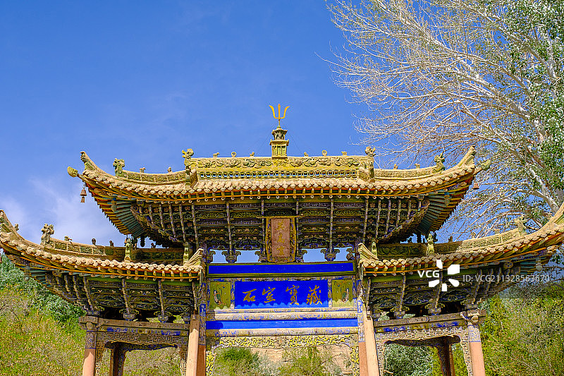 甘肃敦煌莫高窟景区图片素材