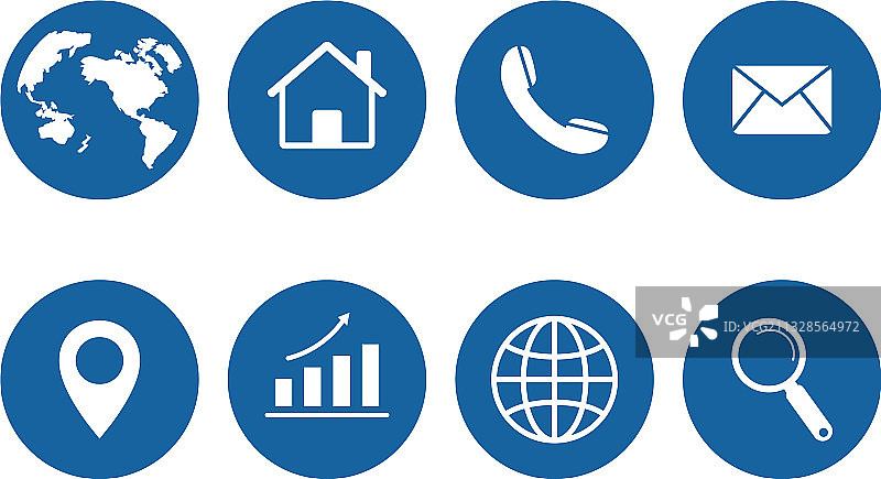白色背景联系我们网页图标集图片素材