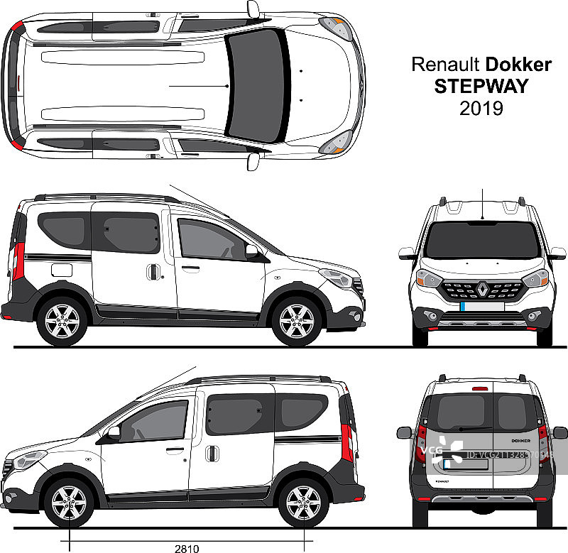 2019款雷诺Dokker Stepway 厢型车图片素材