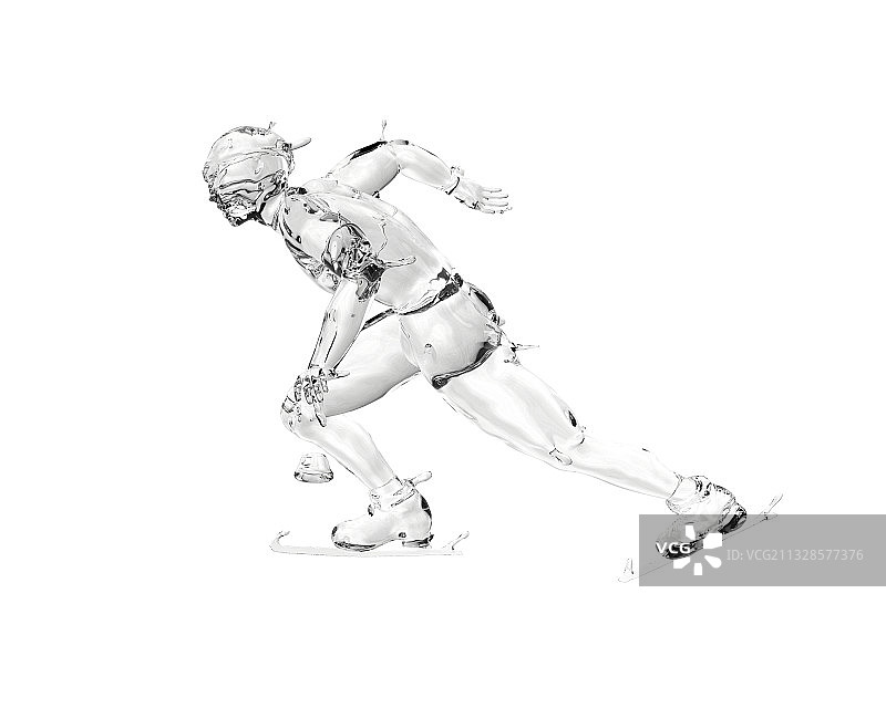 水质感短道速滑图片素材