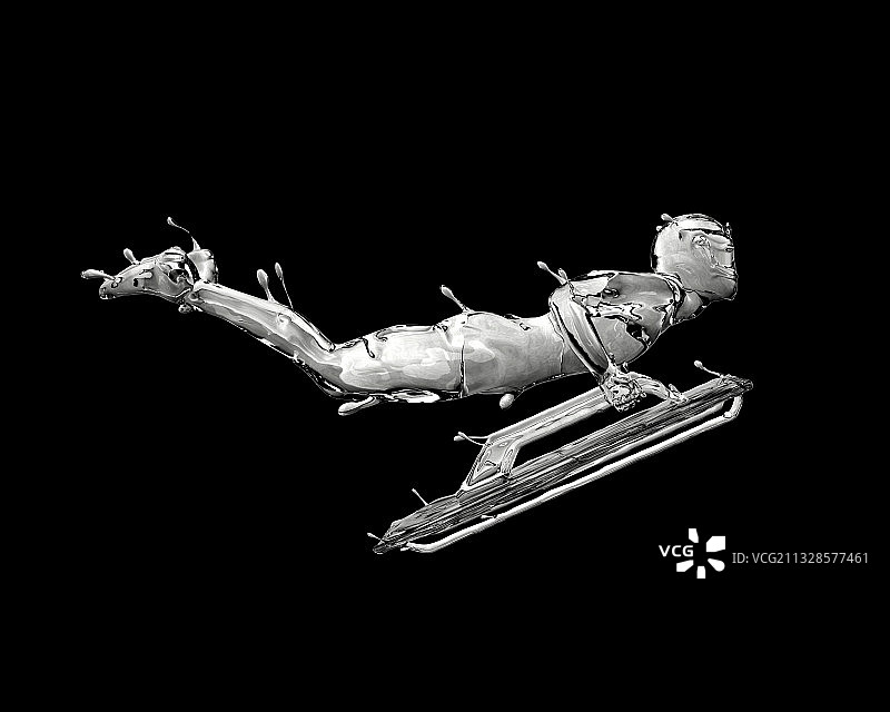 冰质感俯式冰橇图片素材