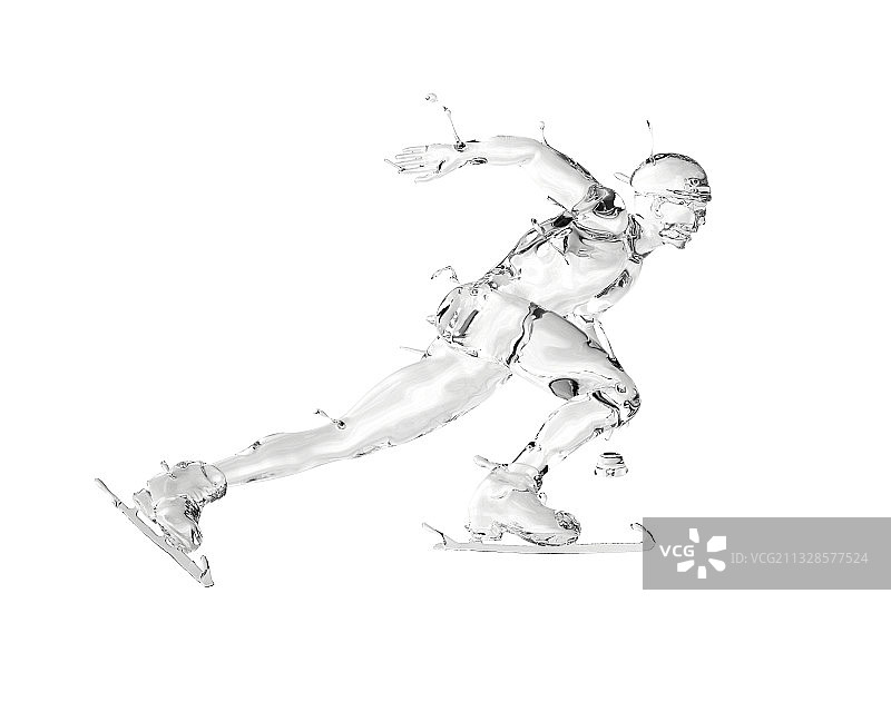 水质感短道速滑图片素材