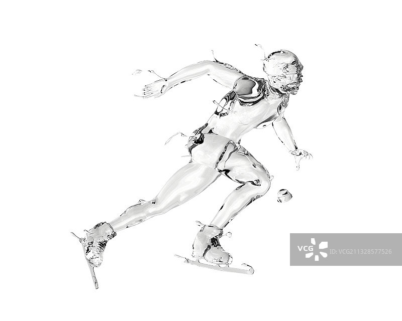 水质感短道速滑图片素材