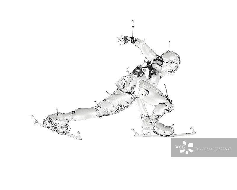 水质感短道速滑图片素材