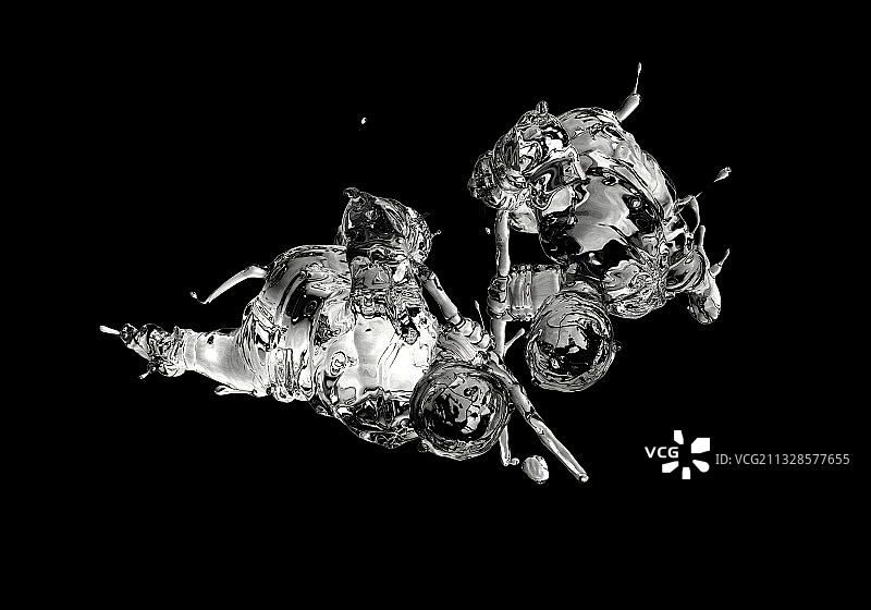 冰质感双人冰球运动图片素材