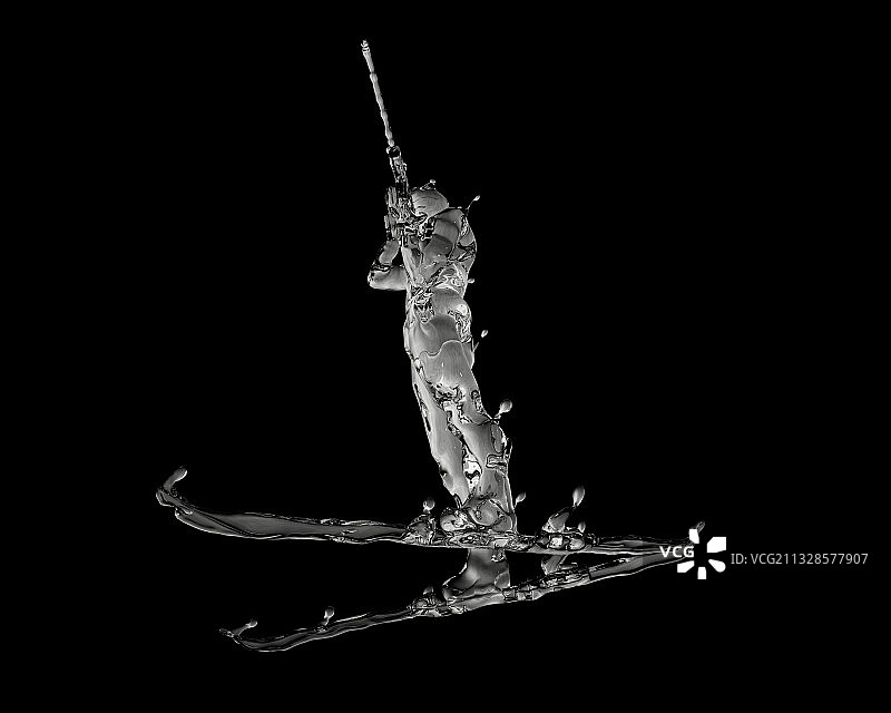 冰质感冬季两项图片素材