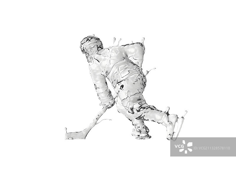 水质感冰球运动图片素材