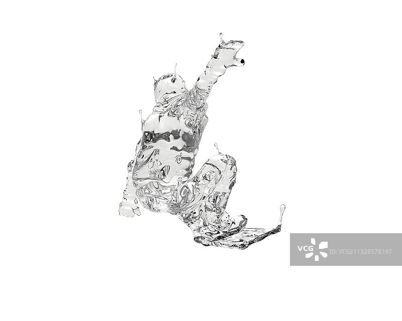 水质感单板滑雪图片素材