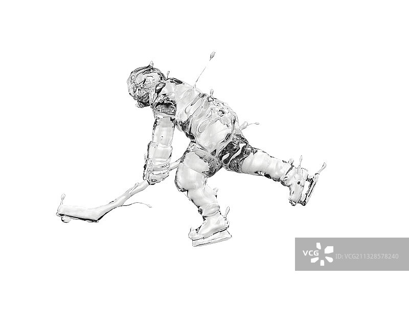 水质感冰球运动图片素材