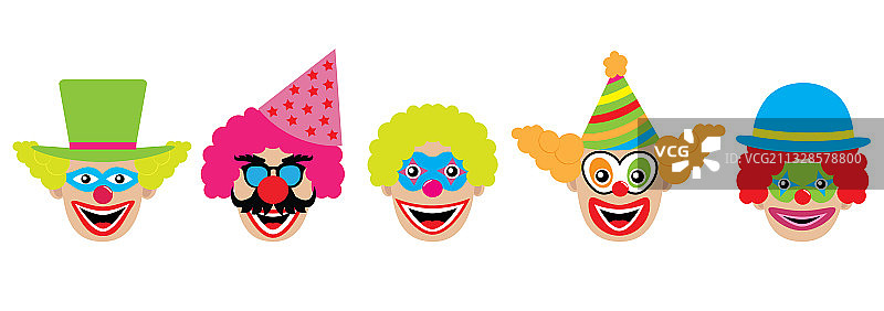 小丑图案标志图片素材