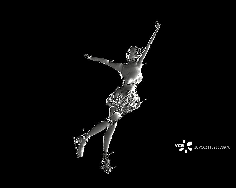 冰质感花样滑冰图片素材