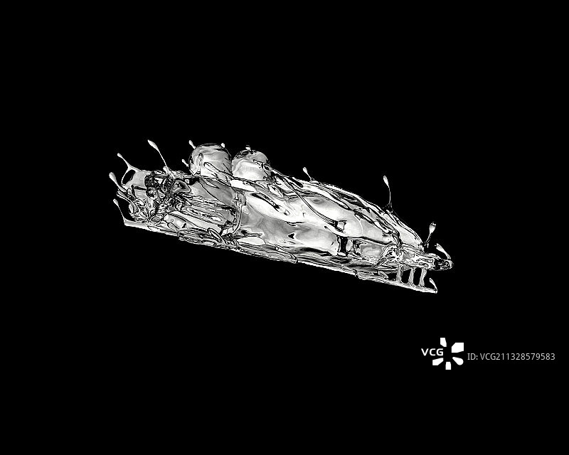 水质感无舵雪车图片素材