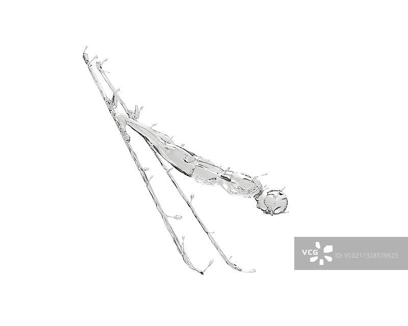 水质感跳台滑雪图片素材