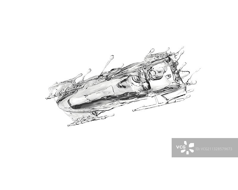 水质感无舵雪车图片素材