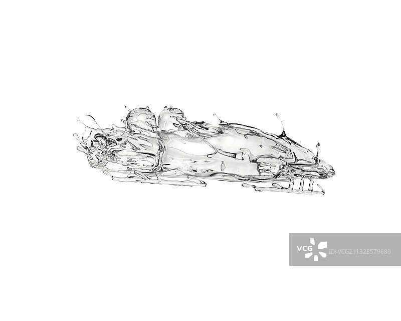 水质感无舵雪车图片素材